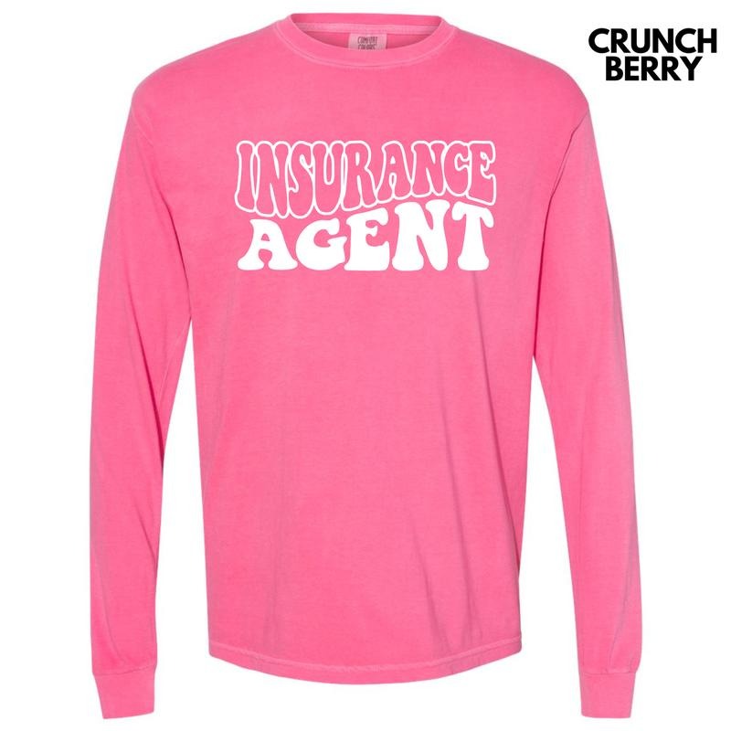 Insurance Agent Bubble Letter Comfort Colors 'NLB' - Adult & Kids T-Shirts, Sweatshirts & Hoodies apparel design preview 1