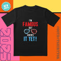 'Invisible Celebrity' Orange Blue Contrast 'I'M - Adult & Kids T-Shirts, Sweatshirts & Hoodies apparel design preview 1