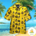 Iowa Hawkeyes Hawaiian Aloha Short Sleeve Button Up - Adult & Kids T-Shirts, Sweatshirts & Hoodies apparel design preview 1