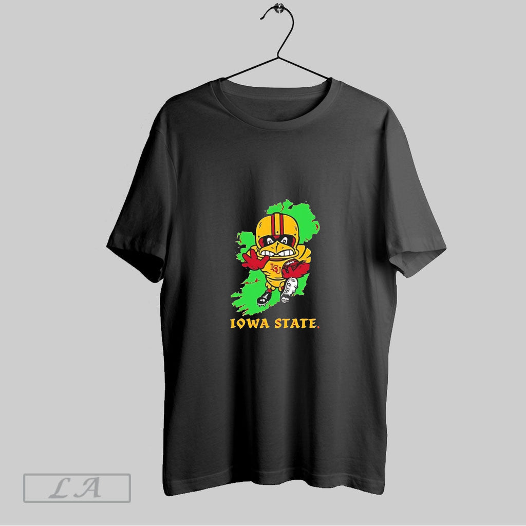Iowa State Cyclones Football Mascot Jump Up Graphic - Adult & Kids T-Shirts, Sweatshirts & Hoodies apparel design preview 1