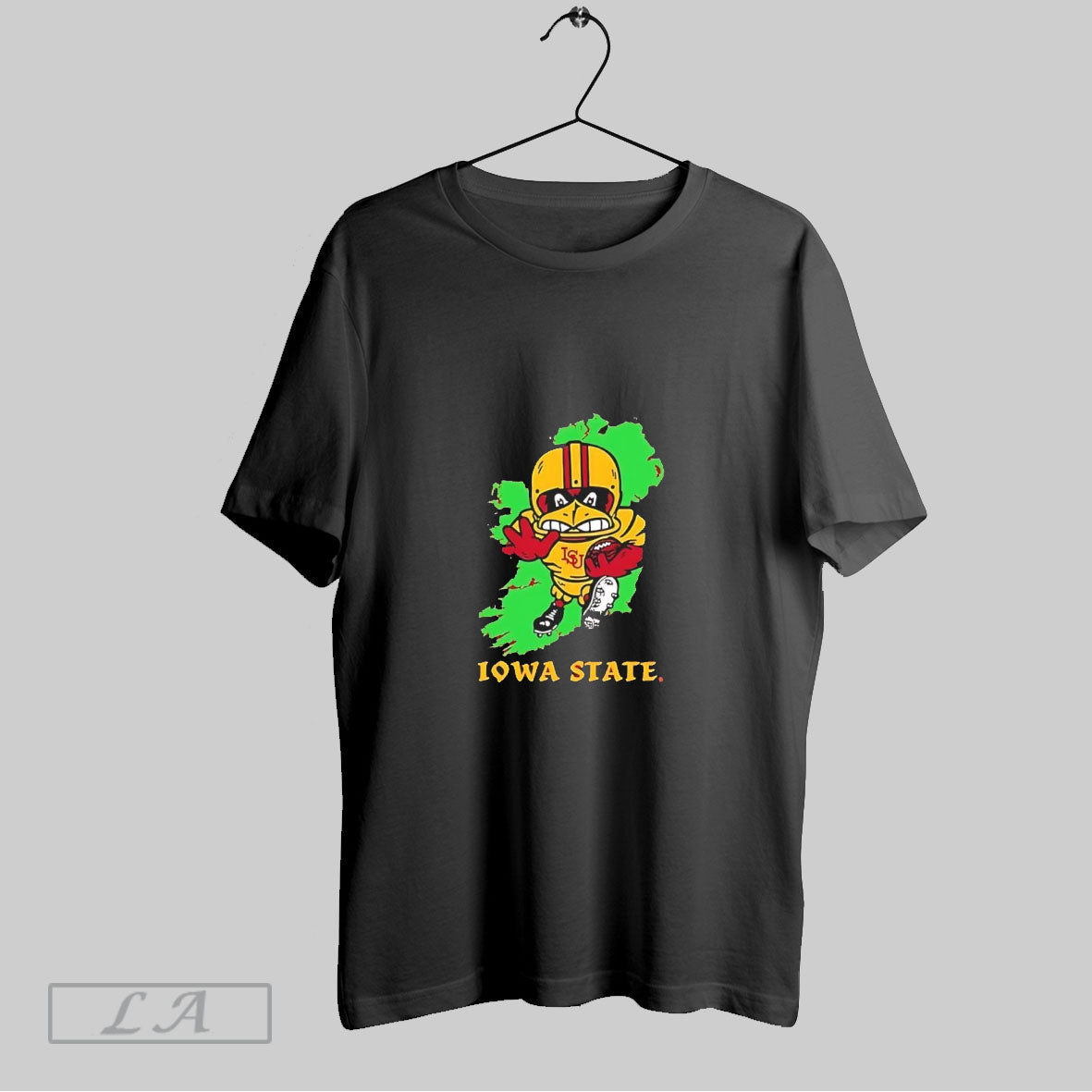 Iowa State Cyclones Football Mascot Jump Up Graphic - Adult & Kids T-Shirts, Sweatshirts & Hoodies apparel design preview 1
