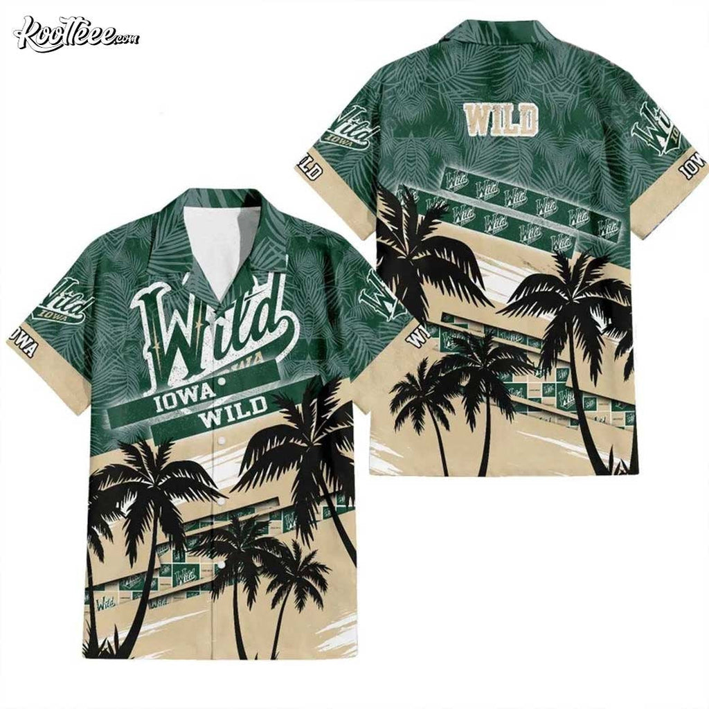 Iowa Wild AHL Hawaiian - Adult & Kids T-Shirts, Sweatshirts & Hoodies apparel design preview 1