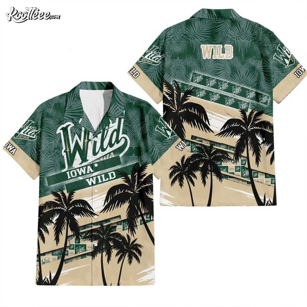 Iowa Wild AHL Hawaiian - Adult & Kids T-Shirts, Sweatshirts & Hoodies apparel design preview 1