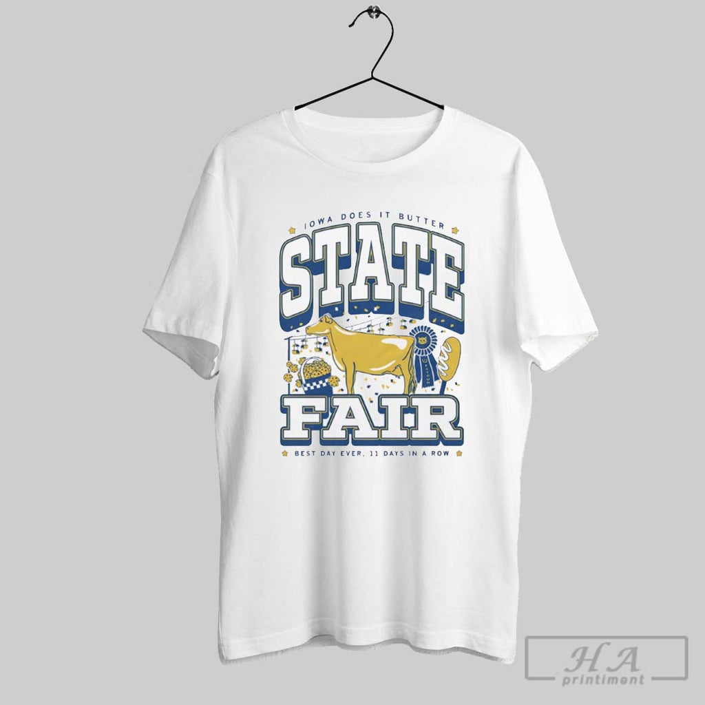 Iowa Does It Butter State Fair - Adult & Kids T-Shirts, Sweatshirts & Hoodies apparel design preview 1