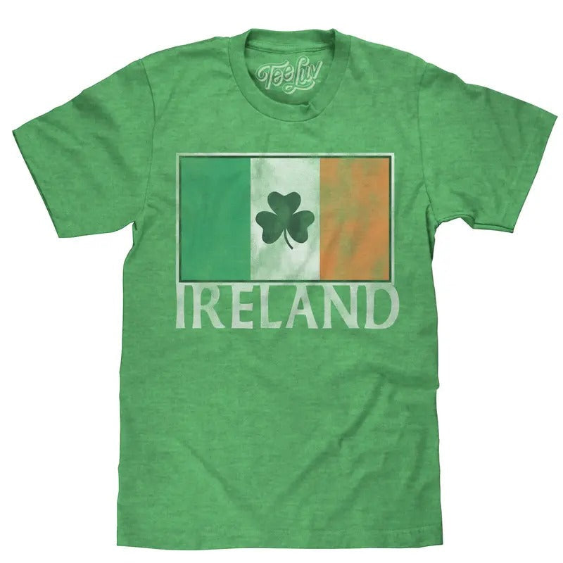 Ireland Flag Shamrock Green - Adult & Kids T-Shirts, Sweatshirts & Hoodies apparel design preview 1