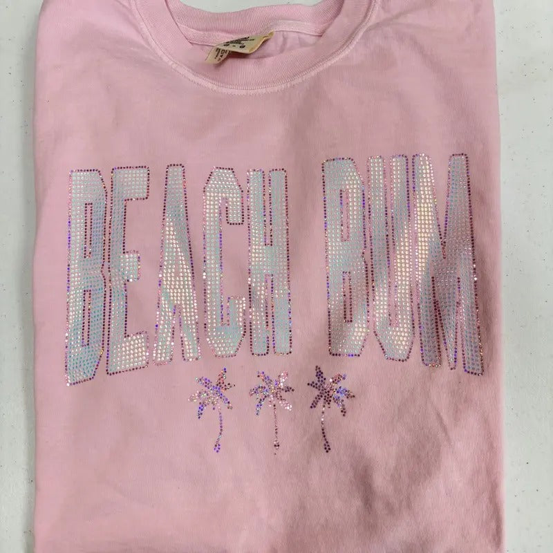 Iridescent Beach Bum Spangled Comfort Colors - Adult & Kids T-Shirts, Sweatshirts & Hoodies apparel design preview 1