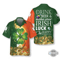 Irish Luck On St Patricks Day Hawaiian Cool Gift - Adult & Kids T-Shirts, Sweatshirts & Hoodies apparel design preview 1
