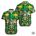 Irish Skull Rich St Patrick Green Hawaiian Aloha - Adult & Kids T-Shirts, Sweatshirts & Hoodies apparel design preview 1