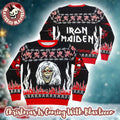 Iron Maiden The Number Of The Beast Eddie And Devil Ugly Christmas Sweater - Holiday Gift product image