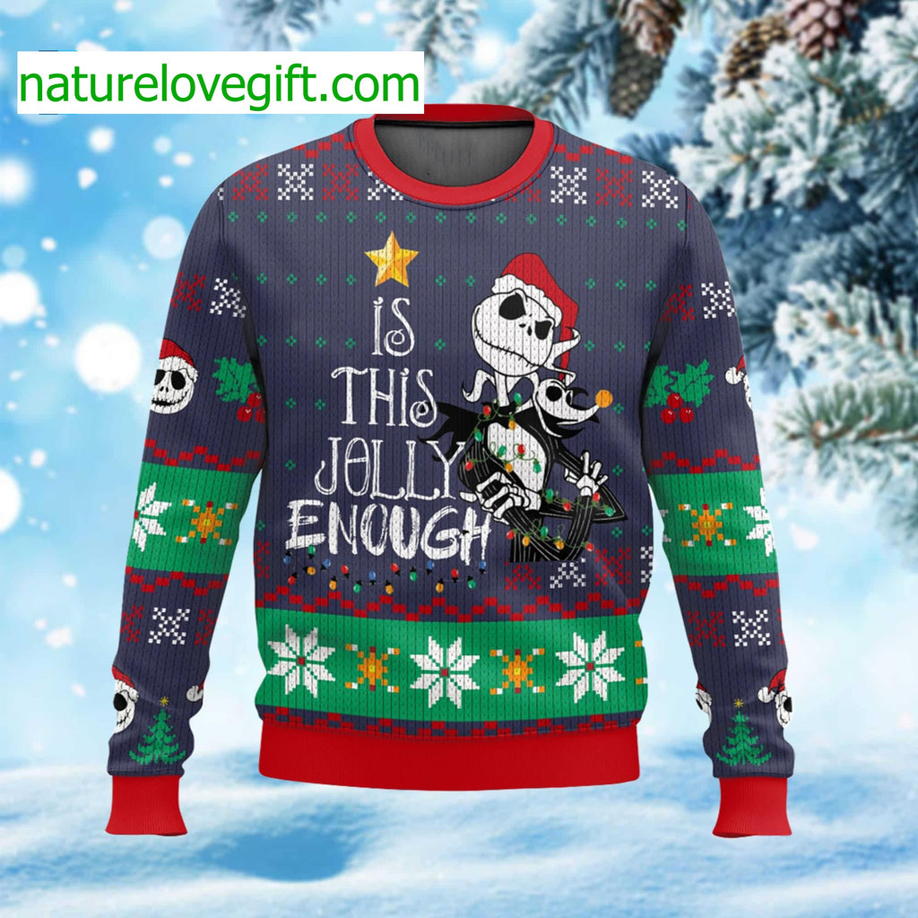 Is This Jolly Enough Ugly Christmas Sweater - Holiday Gift product image