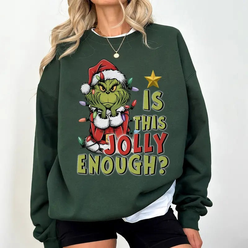 Is This Jolly Enough Merry Grichmas Family Party - Adult & Kids T-Shirts, Sweatshirts & Hoodies apparel design preview 1