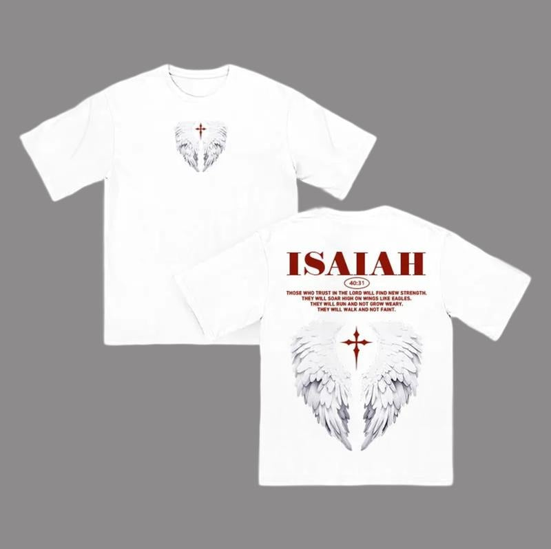 Isaiahh 40:31 Angel Wings Y2k Top Streetwear - Adult & Kids T-Shirts, Sweatshirts & Hoodies apparel design preview 1