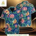 Chicago Cubs Hawaiian Island Burst Aloha Baseball - Adult & Kids T-Shirts, Sweatshirts & Hoodies apparel design preview 1