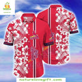 St Louis Cardinals Hawaiian Island Hibiscus MLB - Adult & Kids T-Shirts, Sweatshirts & Hoodies apparel design preview 1