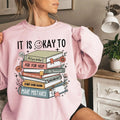 Is Okay Mental Health Matters Bookish Inspirational - Adult & Kids T-Shirts, Sweatshirts & Hoodies apparel design preview 1