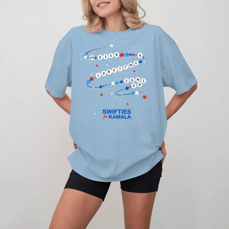 'S Been Long Time Coming Bracelet Swiftis Kamala - Adult & Kids T-Shirts, Sweatshirts & Hoodies apparel design preview 1