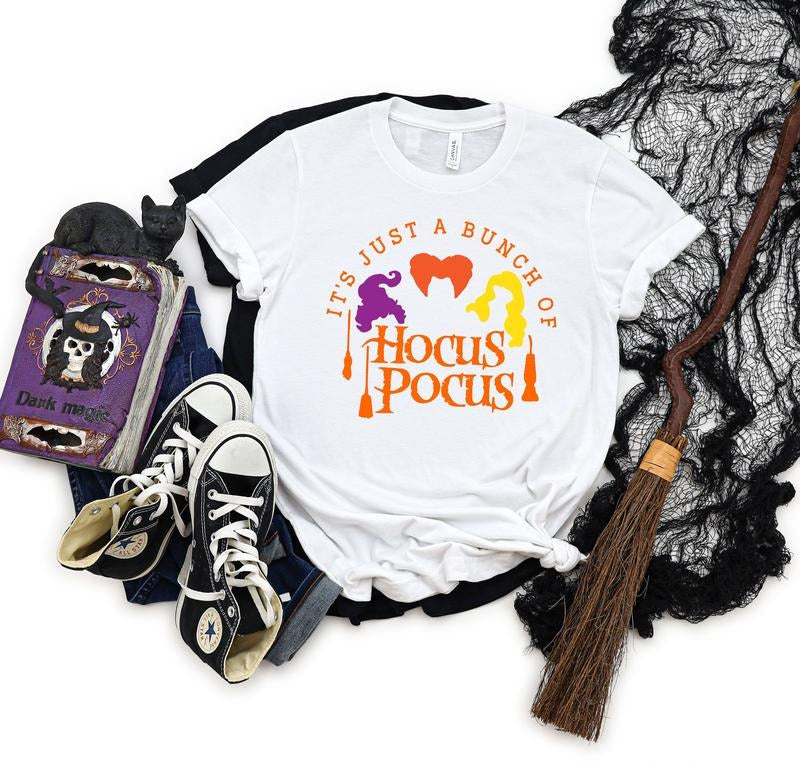 'S Just Bunch Hocus Pocus Sanderson Sisters Halloween - Adult & Kids T-Shirts, Sweatshirts & Hoodies apparel design preview 1