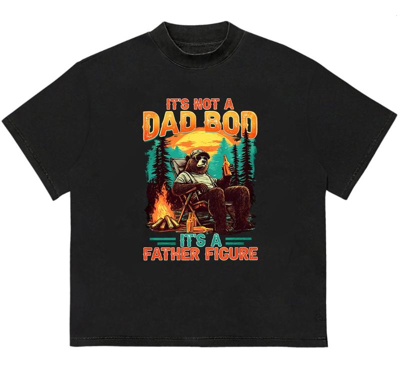 'S Not Dad Bod Father Figure Farther'S Day Minimalist - Adult & Kids T-Shirts, Sweatshirts & Hoodies apparel design preview 1