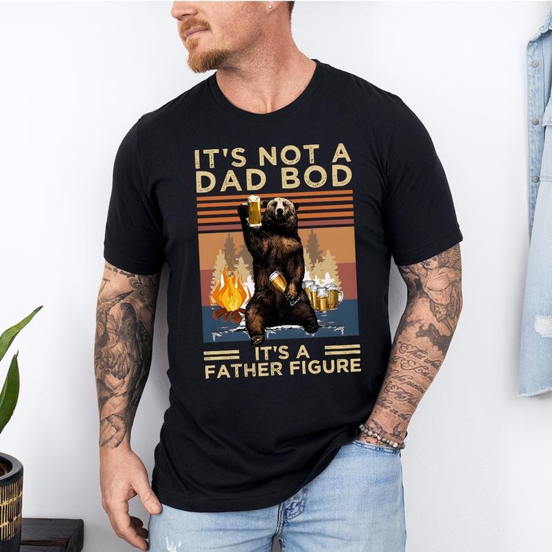 'S Not Dad Bod Father Figure Funny Husband Drinking - Adult & Kids T-Shirts, Sweatshirts & Hoodies apparel design preview 1