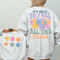 'S Okay Feel All Feels Mental Health Inclusion Speech - Adult & Kids T-Shirts, Sweatshirts & Hoodies apparel design preview 1