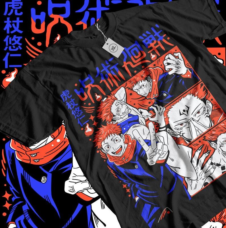 Itadori Yuji S 4XL Jujutsu Kaisen Sukuna Gojo - Adult & Kids T-Shirts, Sweatshirts & Hoodies apparel design preview 1