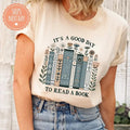 Good Day Read Book Lover Floral Books Teacher Bookish - Adult & Kids T-Shirts, Sweatshirts & Hoodies apparel design preview 1