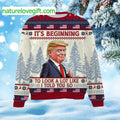 It’s Beginning To Look A Lot Like I Told You So Trump Ugly Christmas Sweater - Holiday Gift product image