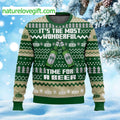 It’s The Most Wonderful Time For A Beer Jever Ugly Christmas Sweater - Holiday Gift product image