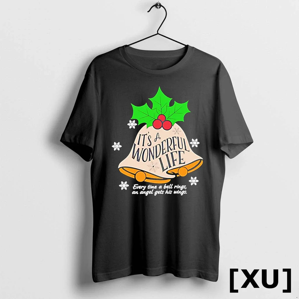 Its A Wonderful Life Every Time Bell Rings Christmas - Adult & Kids T-Shirts, Sweatshirts & Hoodies apparel design preview 1