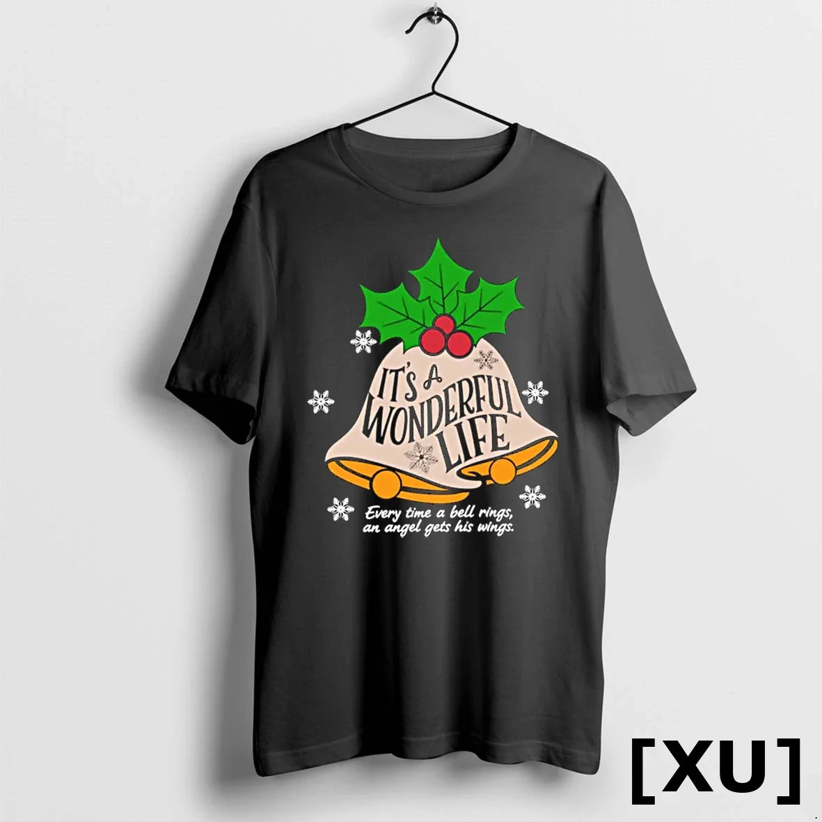 Its A Wonderful Life Everytime Bell Rings Christmas - Adult & Kids T-Shirts, Sweatshirts & Hoodies apparel design preview 1