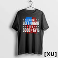 Its Not Left Vs Right Good Evil Usa Flag Sweater - Adult & Kids T-Shirts, Sweatshirts & Hoodies apparel design preview 1