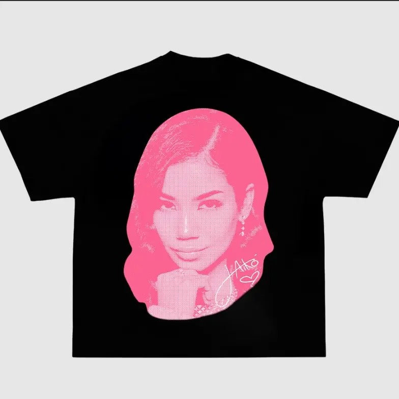 J.Aiko Big Face Pink - Adult & Kids T-Shirts, Sweatshirts & Hoodies apparel design preview 1