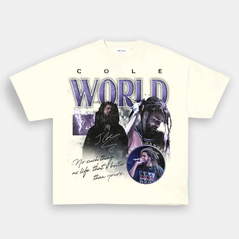 J COLE 1SIDE MUSIC TOUR FANS TTP - Adult & Kids T-Shirts, Sweatshirts & Hoodies apparel design preview 1