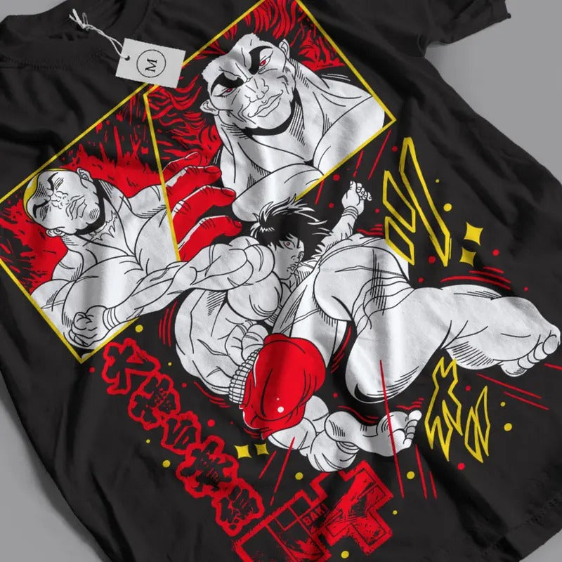 JACK HANMA Baki Anime Grappler Manga Yujiro Boxing - Adult & Kids T-Shirts, Sweatshirts & Hoodies apparel design preview 1