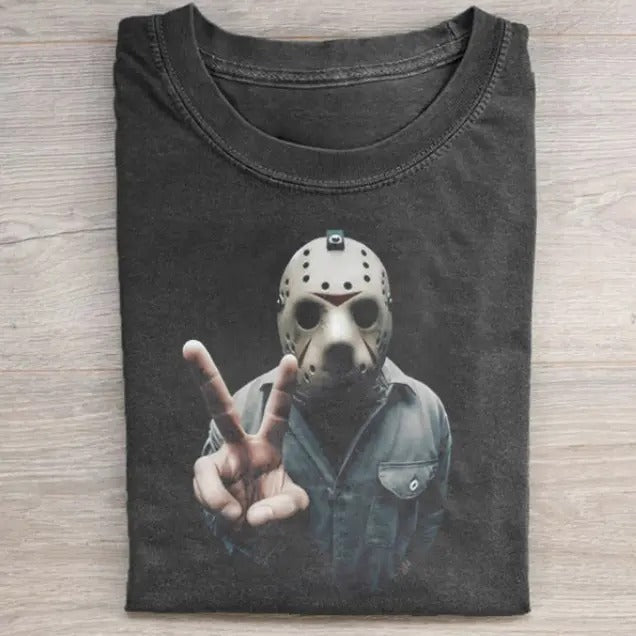 JASON VOORHEES HI Horror Movie Character Funny - Adult & Kids T-Shirts, Sweatshirts & Hoodies apparel design preview 1