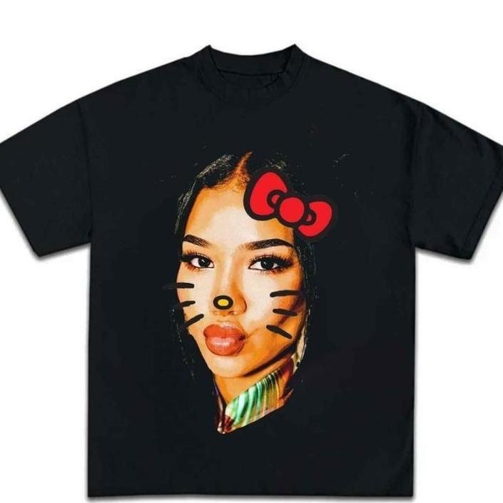 JHENE AIK0 Kitty Big Face Rap Hip Hop Fans Tropical - Adult & Kids T-Shirts, Sweatshirts & Hoodies apparel design preview 1