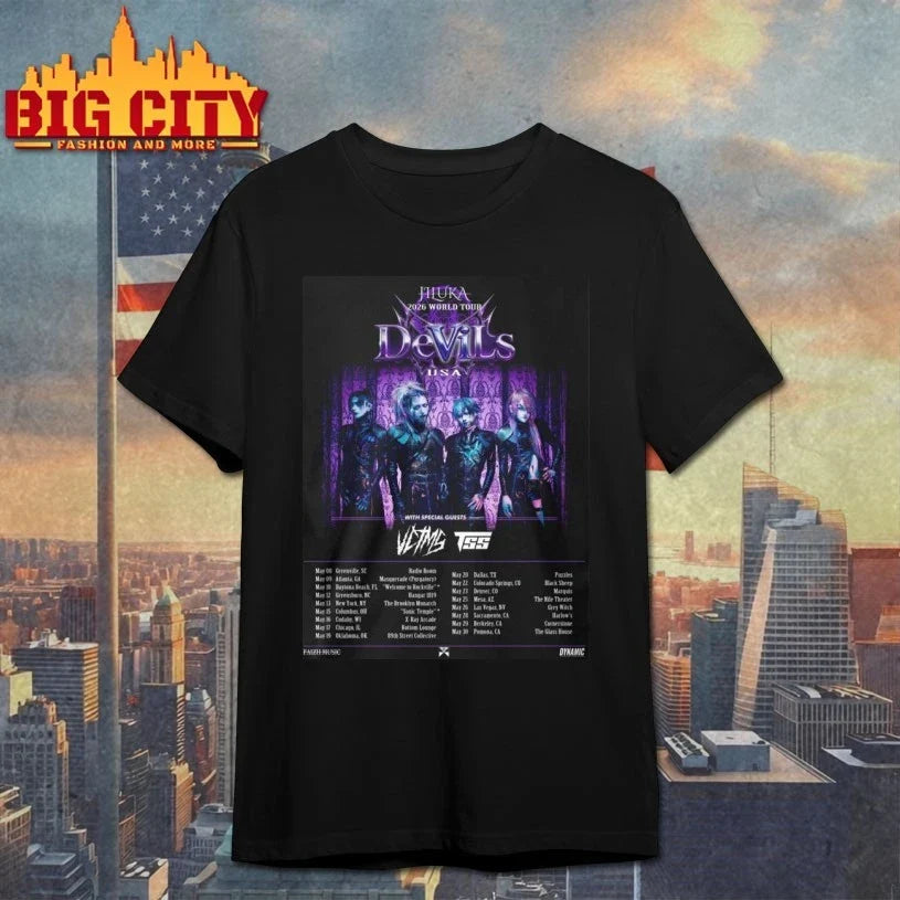 JILUKA WORLD TOUR 2026 DeViLs USA poster - Adult & Kids T-Shirts, Sweatshirts & Hoodies apparel design preview 1