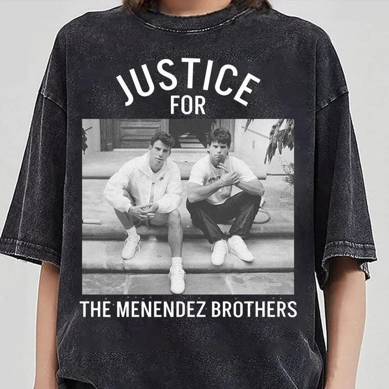 JUSTICE MENENDEZ BROTHERS Free Erik Lyle Murderabilia - Adult & Kids T-Shirts, Sweatshirts & Hoodies apparel design preview 1
