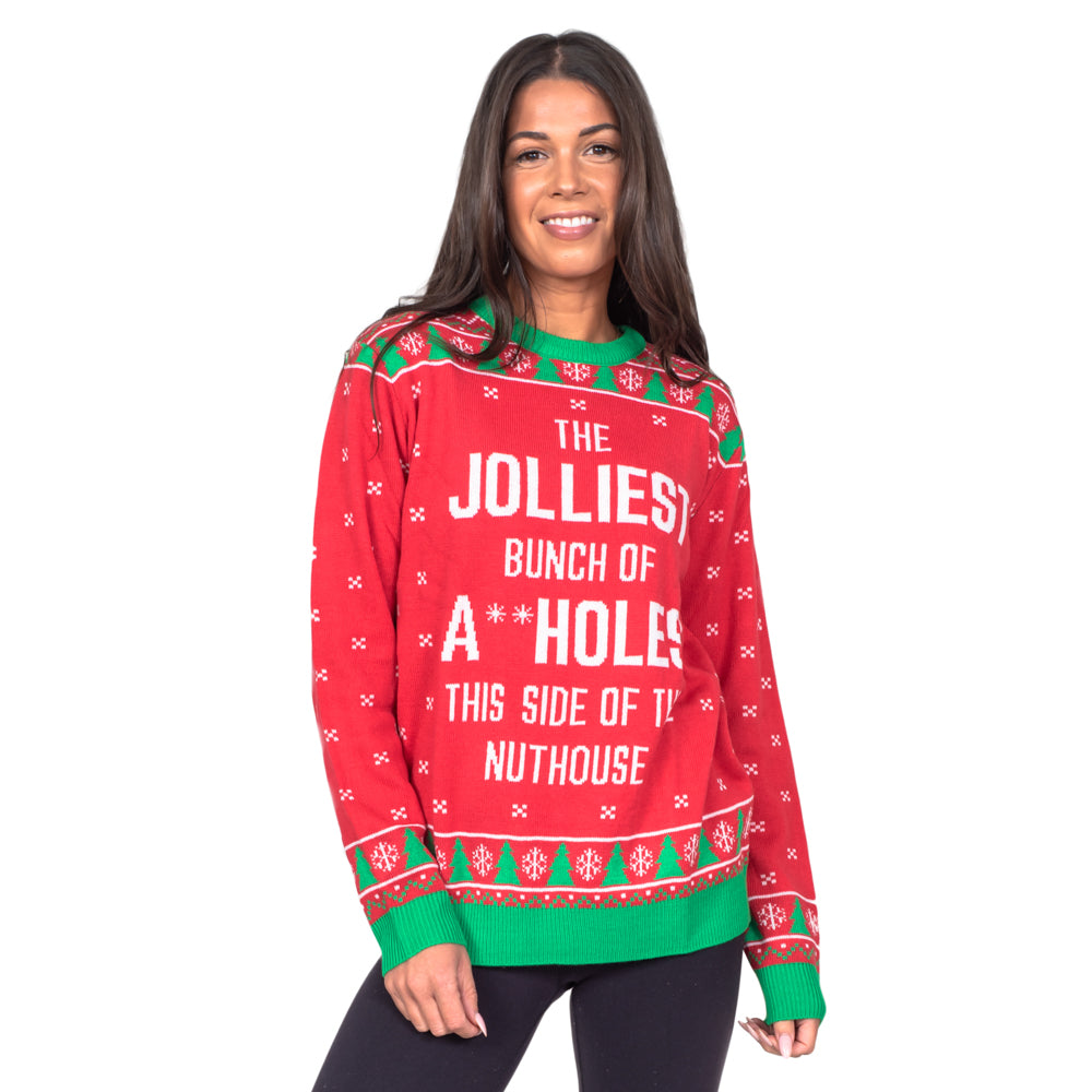 Vacation Movie The Jolliest Bunch Red Ugly Christmas Sweater - Holiday Gift product image 4