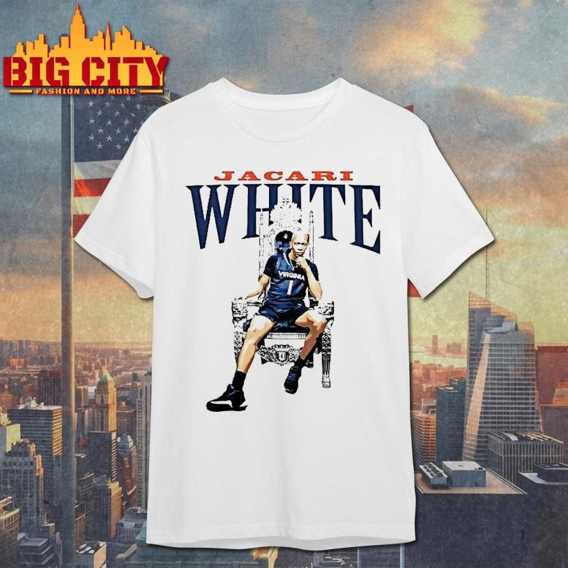 Jacari White Portrait The King Virginia Cavaliers - Adult & Kids T-Shirts, Sweatshirts & Hoodies apparel design preview 1