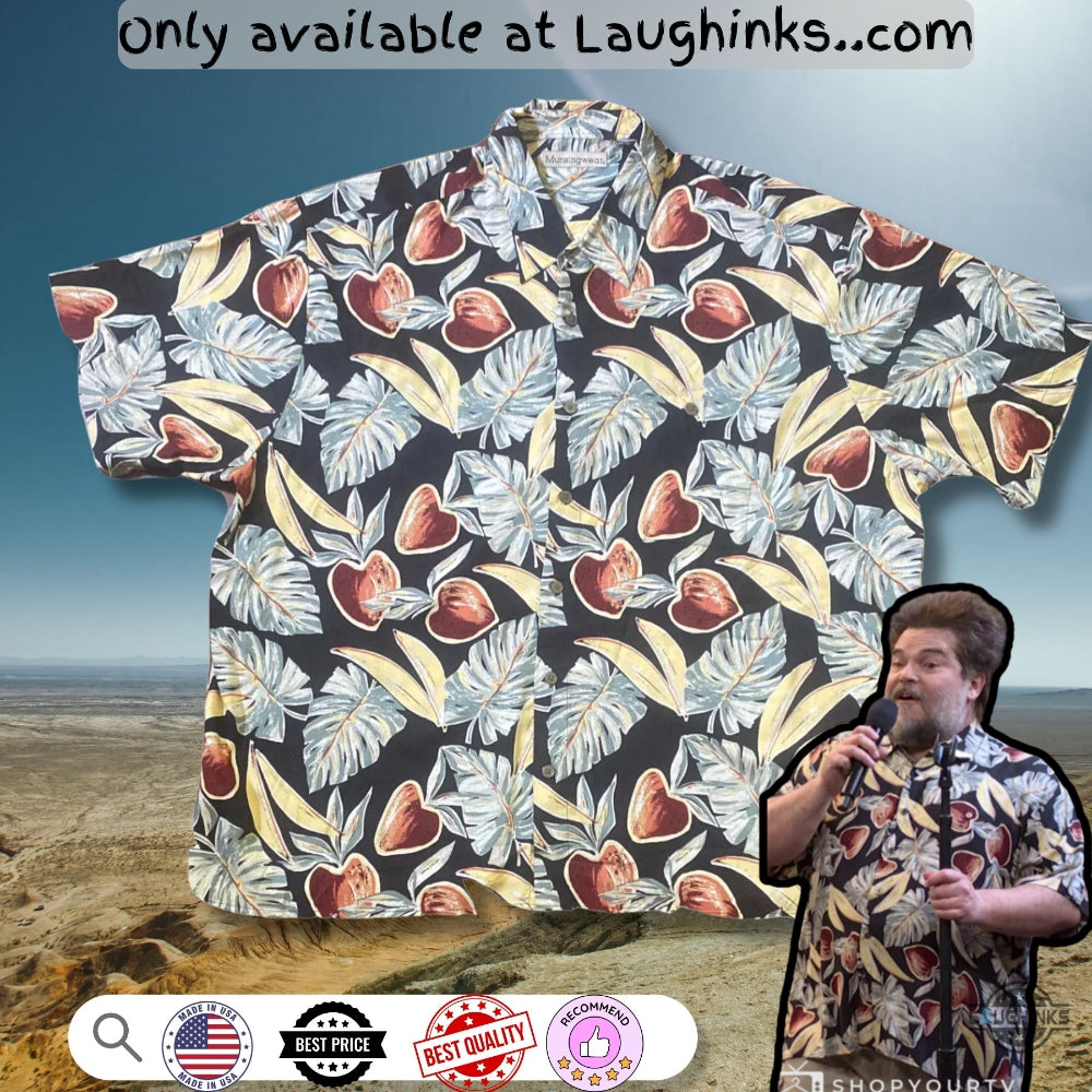 Jack Black Munsingwear Hawaiian With Fruit Pattern - Adult & Kids T-Shirts, Sweatshirts & Hoodies apparel design preview 1