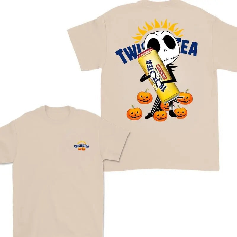 Jack Hug Twisted Tea Skellington Halloween Double - Adult & Kids T-Shirts, Sweatshirts & Hoodies apparel design preview 1
