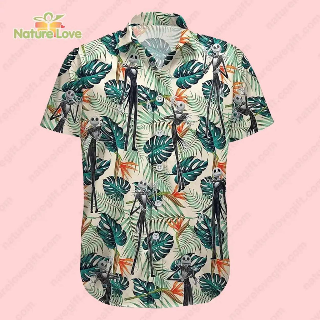 Jack Skellington Tropical Hawaiian Nightmare Before - Adult & Kids T-Shirts, Sweatshirts & Hoodies apparel design preview 1