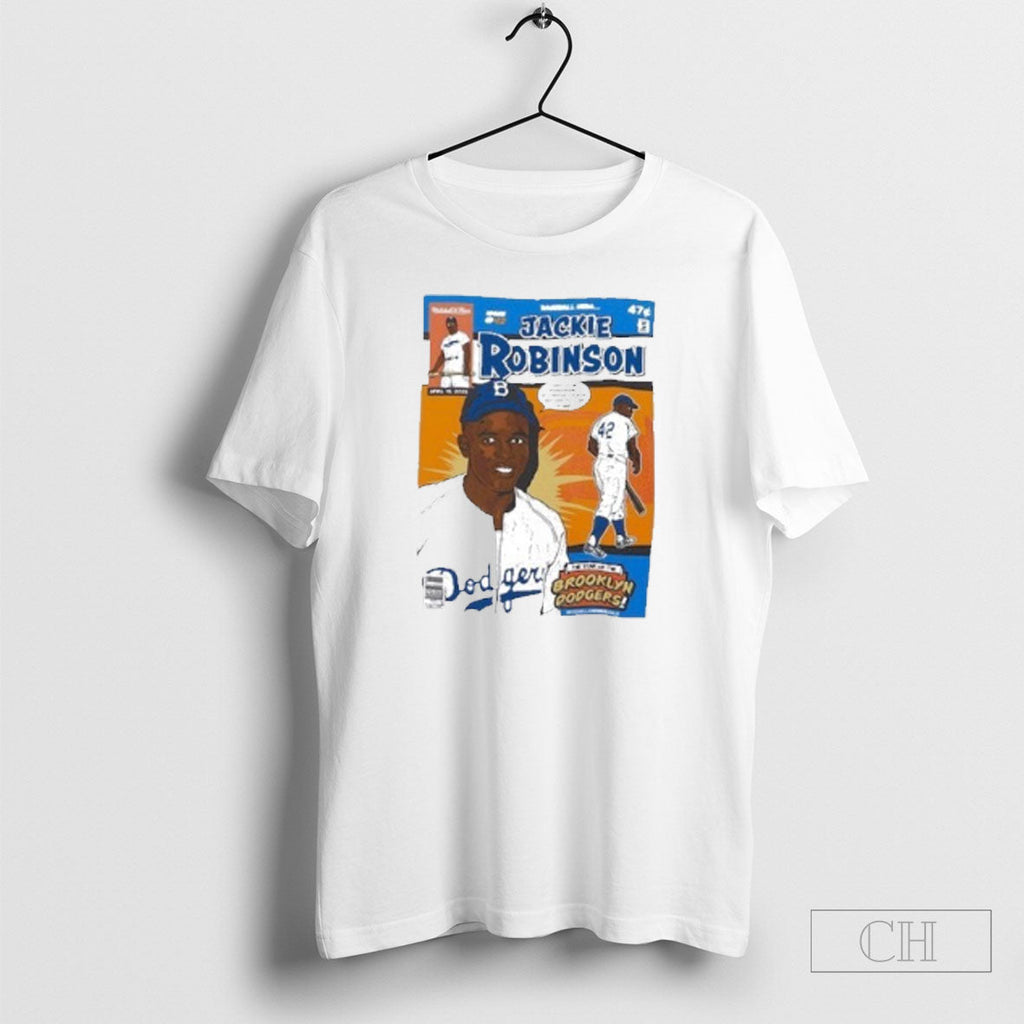 Jackie Robinson Brooklyn Dodgers Cooperstown - Adult & Kids T-Shirts, Sweatshirts & Hoodies apparel design preview 1