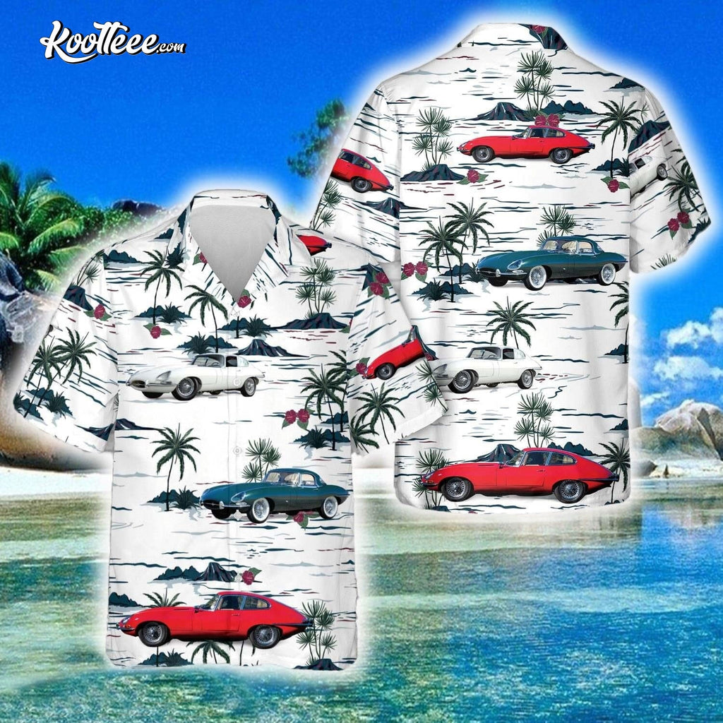 Jaguar eType Coupe 1961 Hawaiian - Adult & Kids T-Shirts, Sweatshirts & Hoodies apparel design preview 1