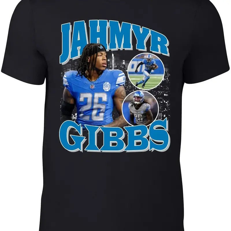 Jahmyr Gibbs Bootleg - Adult & Kids T-Shirts, Sweatshirts & Hoodies apparel design preview 1