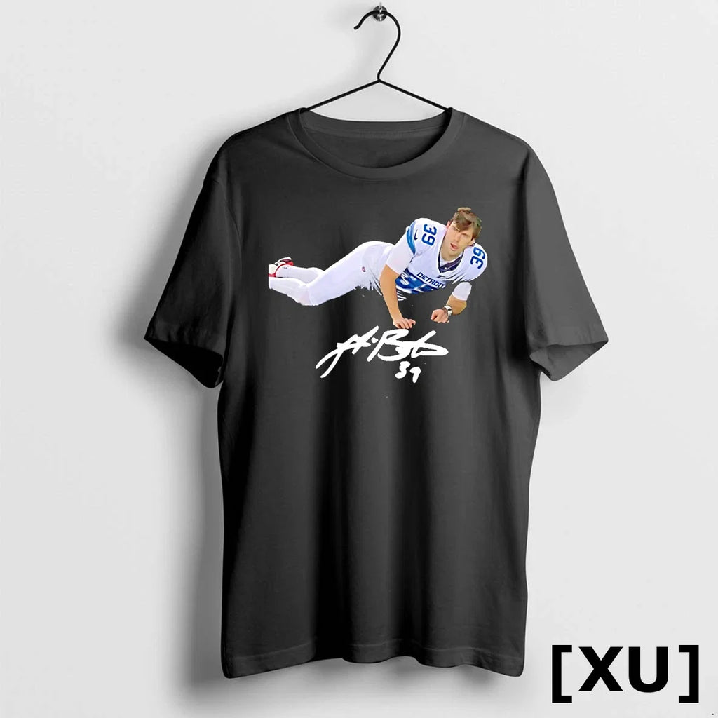 Jake Bates Detroit Lions Retro Signature Sweater - Adult & Kids T-Shirts, Sweatshirts & Hoodies apparel design preview 1