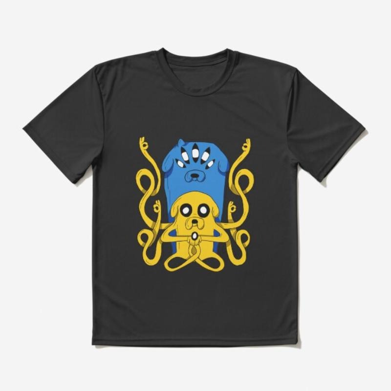 Jake Dog Meditating Adventure Time Cotton Medium - Adult & Kids T-Shirts, Sweatshirts & Hoodies apparel design preview 1