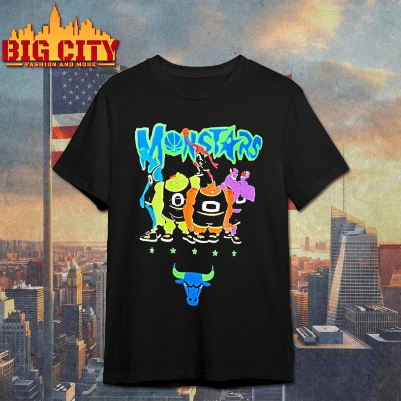 Jam Basketball Team Characters Stars Bull Logo - Adult & Kids T-Shirts, Sweatshirts & Hoodies apparel design preview 1