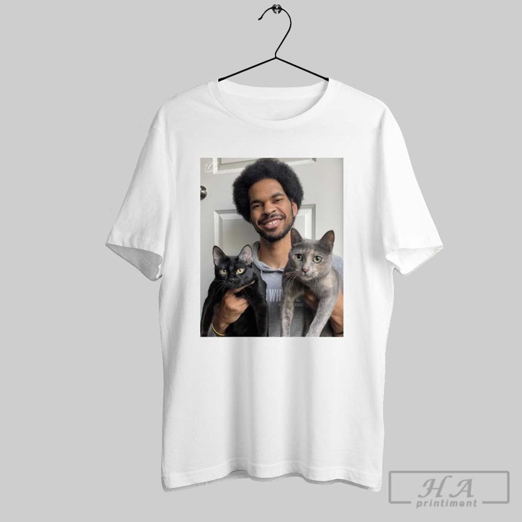 Jarrett Allen Cleveland Cavaliers Let Em Meow - Adult & Kids T-Shirts, Sweatshirts & Hoodies apparel design preview 1